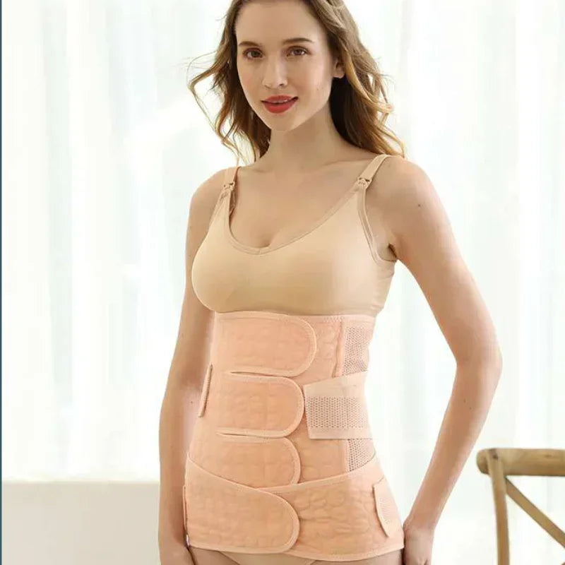 Entrenador de cintura cuerpo maternidad cinturón posparto vendaje corsé adelgazante corsés mujeres Shaper Shapewear blanco rosa verde