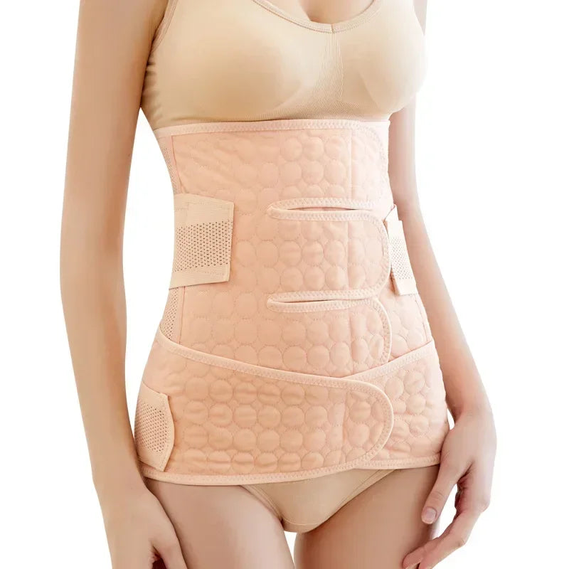 Entrenador de cintura cuerpo maternidad cinturón posparto vendaje corsé adelgazante corsés mujeres Shaper Shapewear blanco rosa verde