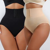 1 Uds. Bragas moldeadoras de cintura alta para mujer, moldeador de cuerpo con ajuste de hebilla, ropa interior adelgazante, levantador de glúteos, bragas de Control, ropa moldeadora