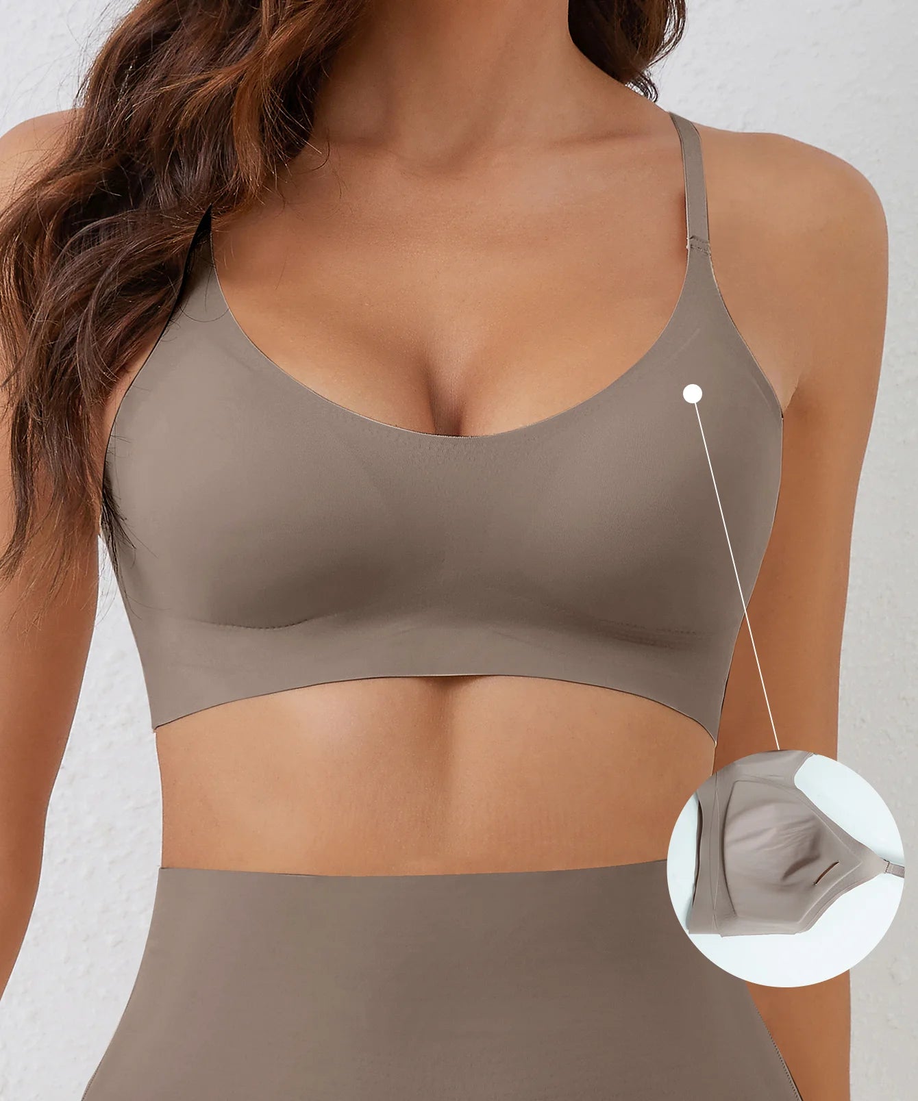 Ropa interior sin costuras con soporte suave, colección cómoda sin anillos de acero, estilo de sujetador ligero y fino y transpirable