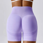 Shorts de sport sans couture pour femmes, vêtements de yoga, leggings de cyclisme, jogging, fitness, taille haute, push up, gym