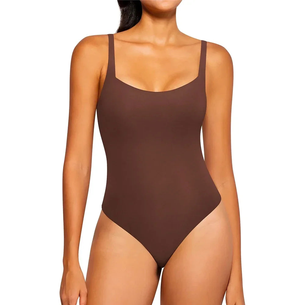 VYCircnK-Combinaison de batterie string pour femme, col carré, vêtements de fibrdrums, haut précieux, catsuits amincissants, justaucorps shaper, t-shirt moulant