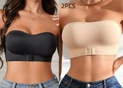 Bralette Sin Tirantes de Seda Helada Antideslizante
