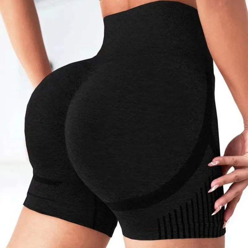 Shorts de Yoga Sin Costuras de Alta Elasticidad