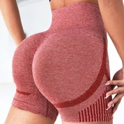 Shorts de Yoga Sin Costuras de Alta Elasticidad